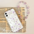 thumbnail image 3 of Samsung A05 A34 A14 A04 A54 A04s A04E A24 A23 A13 A03 A52 A52s A03s A02s A12 A22 A51 A32 A50 A30s Hermosos Tulipanes 3D Ondulado Borde Curvo Funda De Teléfono Con Cadena Suave Cubierta Transparente, 3 of 4