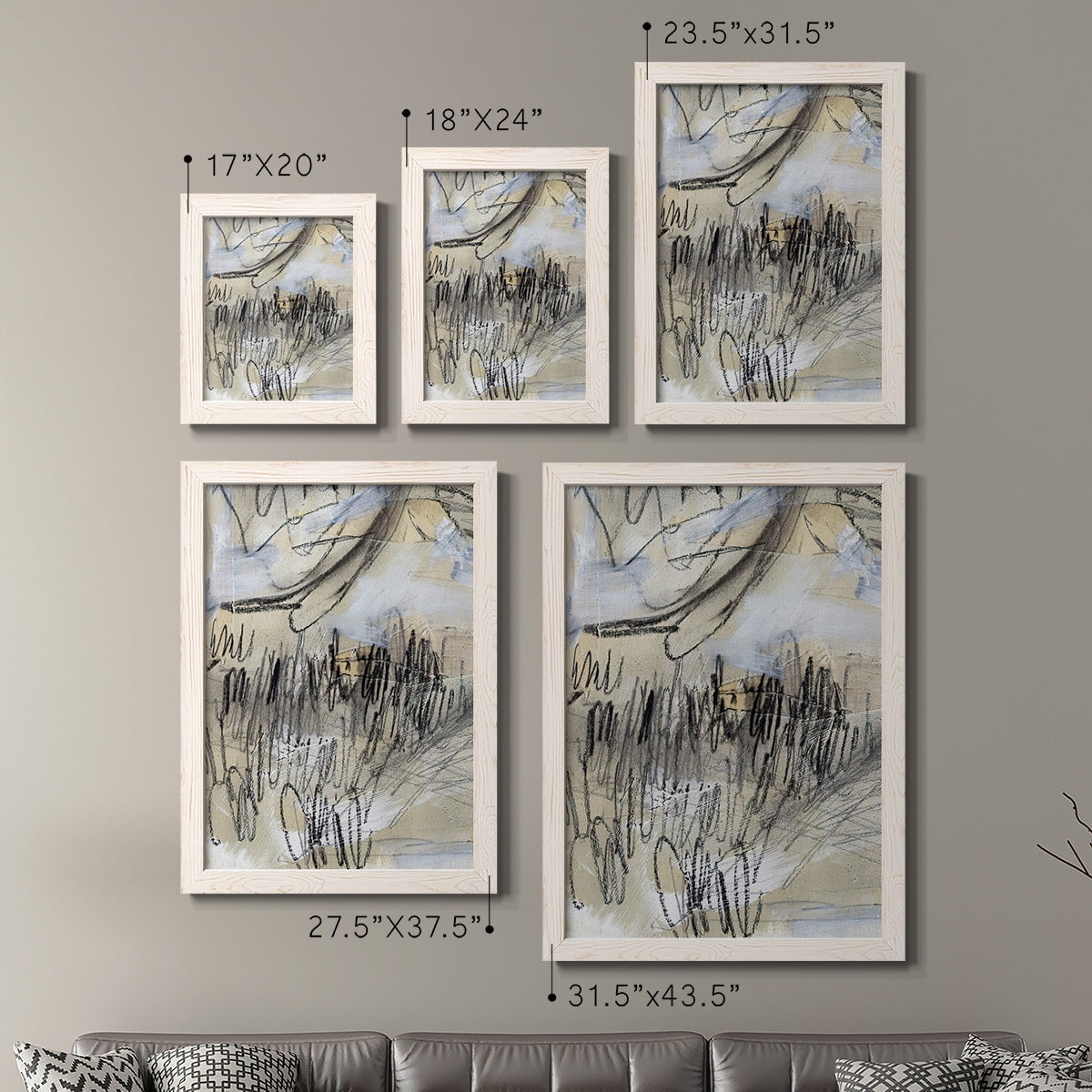 Masked Notes III - Premium Framed Canvas 2 Piece Set - Ready to Hang