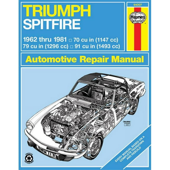 Triumph Spitfire (62-81) Haynes Repair Manual ^