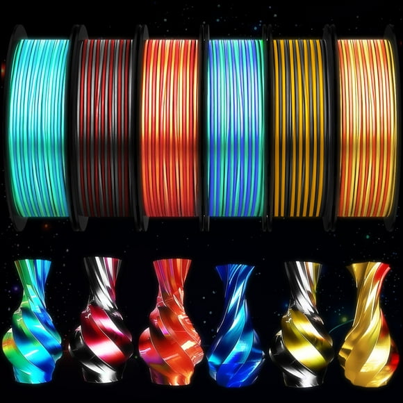 Filamento Pangda Multicolor PLA para impresora 3D, 1,75 mm y 1,5 kg