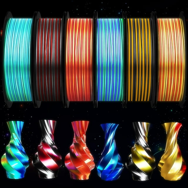 Filamento Pangda Multicolor PLA para impresora 3D, 1,75 mm y 1,5 kg