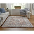 thumbnail image 4 of Feizy Bellini Transitional Medallion, Red/Orange/Ivory, 5'3" x 7'6" Area Rug Easy Care Stain Resistant Fade Resistant Casual Distressed Floor Rug for Living room Bedroom, 4 of 9