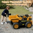 thumbnail image 6 of East doll 24V Ride on Dump Truck, Ride on UTV Car for Kids with Electric Dump Bed, 300W Powerful Motors, 4.4Mph, Remote Control, EVA Tires, Electric Truck for Kids, Yellow, 6 of 10