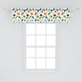 thumbnail image 2 of Ambesonne Vegetable Window Valance, Zucchini Peppers Food Art, 54" X 12", Multicolor, 2 of 3