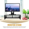 thumbnail image 3 of FRCOLOR 1Pcs Double Layer Design Computer Lifting Rack for Workers Home Use, 3 of 8