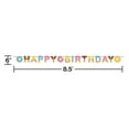thumbnail image 2 of Party Central Pack of 6 Pink and Beige "HAPPY BIRTHDAY" Donut Time - Ribbon Shaped Banner 102", 2 of 2