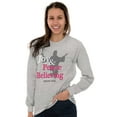 thumbnail image 3 of Joy Peace Believing Religious Plus Size Long Sleeve Graphic Tee Shirt Brisco Brands 2X, 3 of 5
