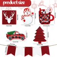 thumbnail image 1 of 10Pcs Christmas Tiered Tray Decor Christmas Wood Tabletop Decor Gingerbread, 1 of 6