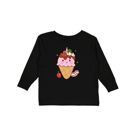 

Inktastic Kawaii Ice Cream Cone Gift Toddler Boy or Toddler Girl Long Sleeve T-Shirt