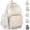 Pink, variant on Y2k Star Backpack Preppy Whimsical Cute Stripe Lace Bookbag,White