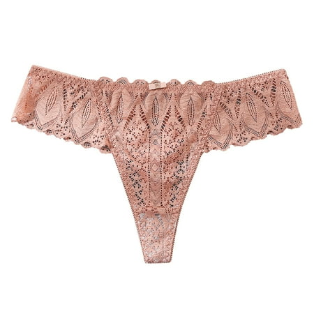 

Frehsky underwear women Womens Lace Breathable Lace Hollow Out And Raise The Buttocks Pure Brief Panties Red1