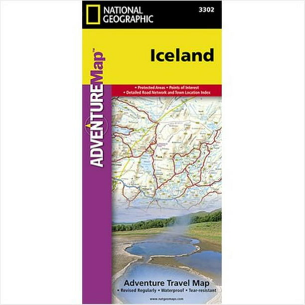 National Geographic Cartes AD00003302 Iceland Aventure Carte