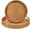 Large + Medium, variant on XIMEI Round Rattan Serving Tray with Handles 2-Pack, Hand Woven Basket Home Decor Organizer for Breakfast/Tea/Snack/Fruit/Coffee, Large + Medium