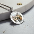 thumbnail image 4 of PicturesOnGold.com Saint John The Baptist Religious Medal Female Adult Color - 2/3 inch Size of Dime, Sterling Silver, 4 of 6