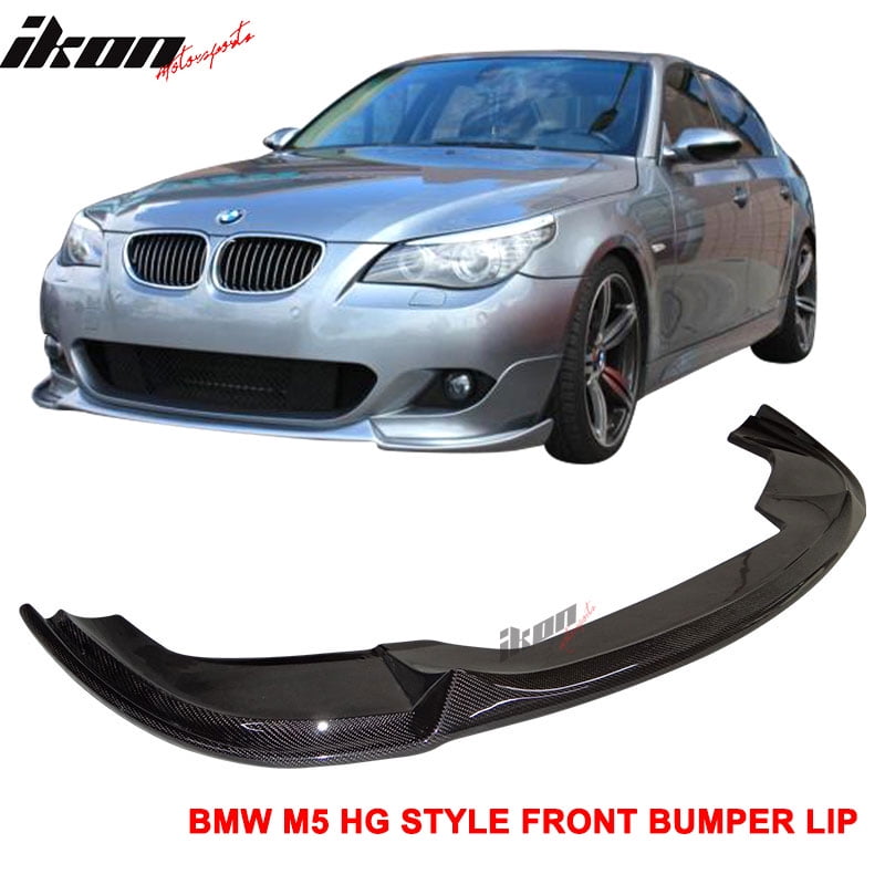 Fits 0410 BMW E60 E61 MT M Sport Only HG Style Front Bumper Lip CF