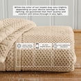 thumbnail image 5 of Great Bay Home Quick Dry Cotton Checkered Textured 6-Pack Hand Towel Set, Sandstone, 5 of 7