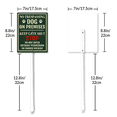 thumbnail image 7 of Ymaotrade No Trespassing Dog On Premises Keep Gate Shut Yard Sign with Stakes 7×8.8in, Sturdy Aluminum Yard Signs Rust Free, Warning Signs for Home, Dog House Sign Decorations, 7 of 7