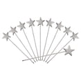 thumbnail image 1 of Uxcell 10 Pcs Palillos de Cóctel con Acero Inoxidable, Palillos de Fruta de Acero Inoxidable, Estrella, Plata, 1 of 6