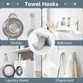 thumbnail image 5 of 10-Piece Bathroom Hardware Accessories Set - Brushed Nickel Towel Bar, Holder & Racks - SUS304 Stainless Steel - Wall Mounted, 23.6-Inch, 5 of 14