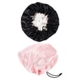 thumbnail image 1 of 2Pcs Kids Elastic Adjustable Nightcaps Double-deck Sleep Caps for Children, 1 of 8