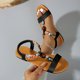 thumbnail image 5 of WILLBEST Sandalias Planas Bohemias Para Mujer, Zapatos De Playa Informales De Verano Con Tiras Elásticas De Diamantes De Imitación, Suela Cómoda Para Caminar Al Aire Libre, Fiestas Y Escuela., 5 of 7