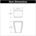 thumbnail image 3 of Belwith-Keeler B077493-SN 1 in. Belleclaire Cabinet Knob, Satin Nickel, 3 of 6