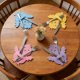 thumbnail image 1 of Bolsa de tela para cubiertos, 4 unidades, para vajilla de Pascua, cuchillos, tenedores, decoraciones de Pascua, accesorios para fiestas de cumpleaños, decoraciones de Pascua, decoración de otoño, deco, 1 of 6