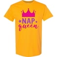 thumbnail image 3 of Inktastic Nap Queen, Princess, Crown, Stars, Sleep, Sleeping T-Shirt, 3 of 5