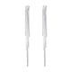 thumbnail image 1 of Pendientes con borla de aguja plateada Pendientes de aleación Pendientes de viento helado Regalo para mujer, 1 of 8