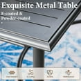 thumbnail image 4 of SUMMIT LIVING Outdoor Patio Dining Table, 67" Rectangle Metal Patio Table for 6 Person, Black, 4 of 8