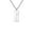 silver, variant on Men's Jewelry Minimalist Cracked Pattern Stainless Steel Geometric Shape Pendant Necklaces Hip Hop Retro Graduation Wedding Black