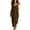Brown, variant on Tqcoqu Womens Washed Linen Sleeveless Maxi Dress,U Neck Loose Maxi Dress with Large Pockets,Army Green Women's S-XXXL