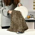 thumbnail image 6 of Dreamtimes Vintage Leopard Print Kitchen Dish Towels 6 Piece,Absorbent Soft Dishcloths Towels Reusable Hand Towels Quick Drying Cleaning Cloth, Tea Towels,18" x 28", 6 of 7