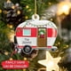 thumbnail image 2 of 2PC Christmas Ornaments Fire Truck Excavator Pendant, metal hanging decoration, personalized family gifts, iron construction, durable, for bedroom, high-quality, best seller, large size,, 2 of 8