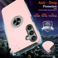 thumbnail image 4 of for Samsung Galaxy A25 5G Phone Case with Screen Protector×2Pcs, Galaxy A25 5G Case with 360°Magnetic Ring Holder Kickstand Phone Case for Samsung A25 5G Case,Pink, 4 of 14