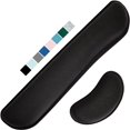 thumbnail image 1 of Set de reposamuñecas Gorilla Grip, gel sedoso, espuma viscoelástica, color negro, 1 of 9