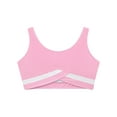thumbnail image 4 of Jowowha Kids Girls Sports Training Bra Workout Yoga Vest Crop Tank Tops Activewear Dance Ballet Top Pink 12, 4 of 6