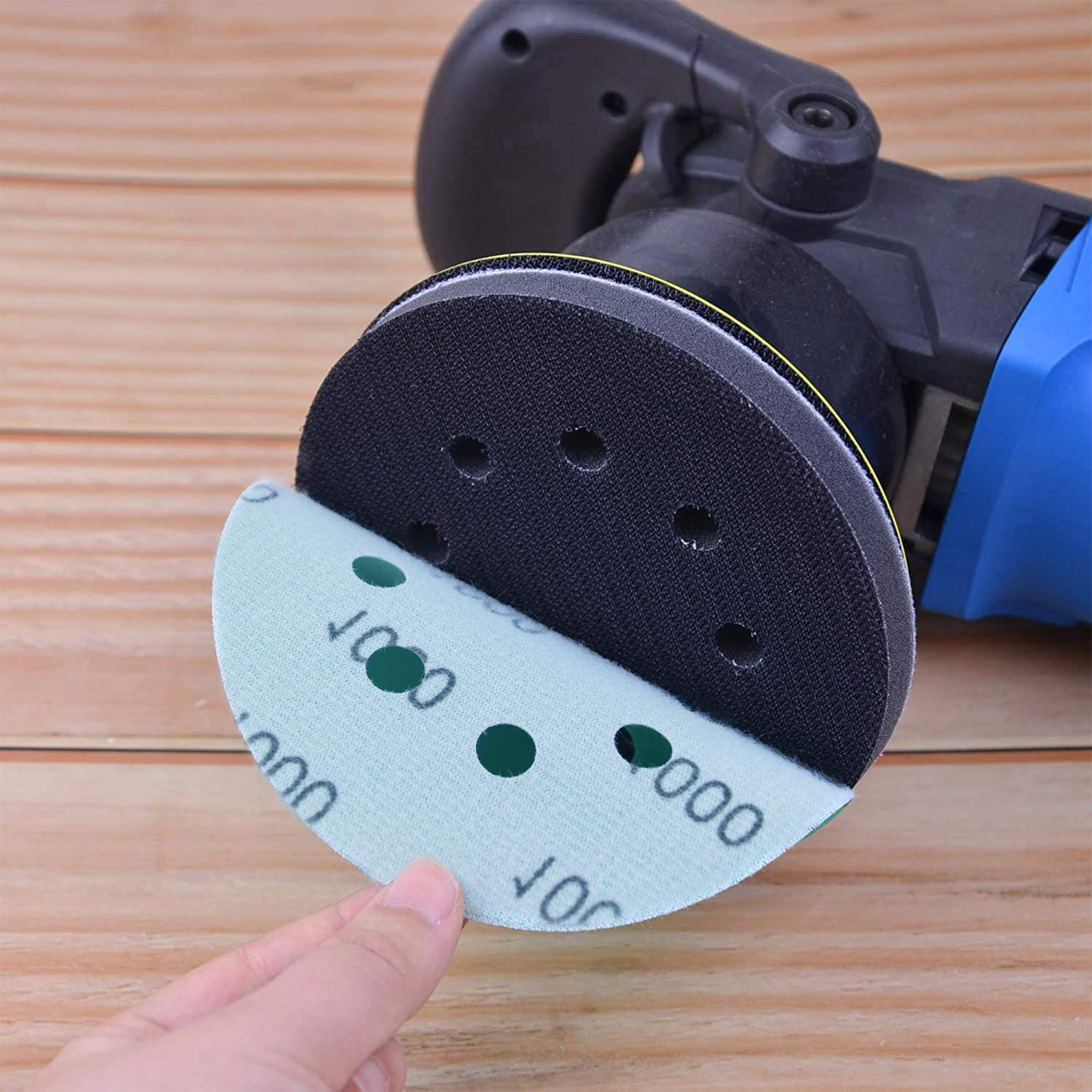 5 Inch(125mm) 8-Hole Ultra-thin Surface Protection Interface Pad For  Sanding Pads And Hook&Loop Sanding Discs Thin Sponge - AliExpress