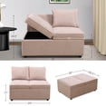 thumbnail image 6 of Pink Sackcloth Living Room Adjustable Wedge, 6 of 6