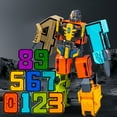 thumbnail image 2 of Fusipu Robot Toy Kids Digital Numbers Transforming Robot Action Figure Educational Toy for Children Gift, 2 of 8