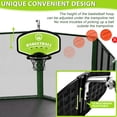 thumbnail image 2 of Canasta de baloncesto HeyZoo para trampolín, impermeable, verde, con bomba, 2 of 7
