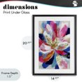 thumbnail image 4 of Stupell Industries Contemporary Lily In Pink & Blue Black Framed Print Under Glass, 14 x 20, by Chromatic Storm Studio, 4 of 8