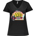 thumbnail image 3 of Inktastic I'm a 50's Kid 1950's Style Birthday Jukebox Women's Plus Size V-Neck T-Shirt, 3 of 5
