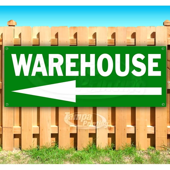 Warehouse 13 oz Vinyl Banner With Metal Grommets