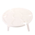 thumbnail image 4 of MOKKHNB 1Set Folding Table Multi-function for Camping and Park Use White Plastic 11.8X11.8X11.8in, 4 of 8