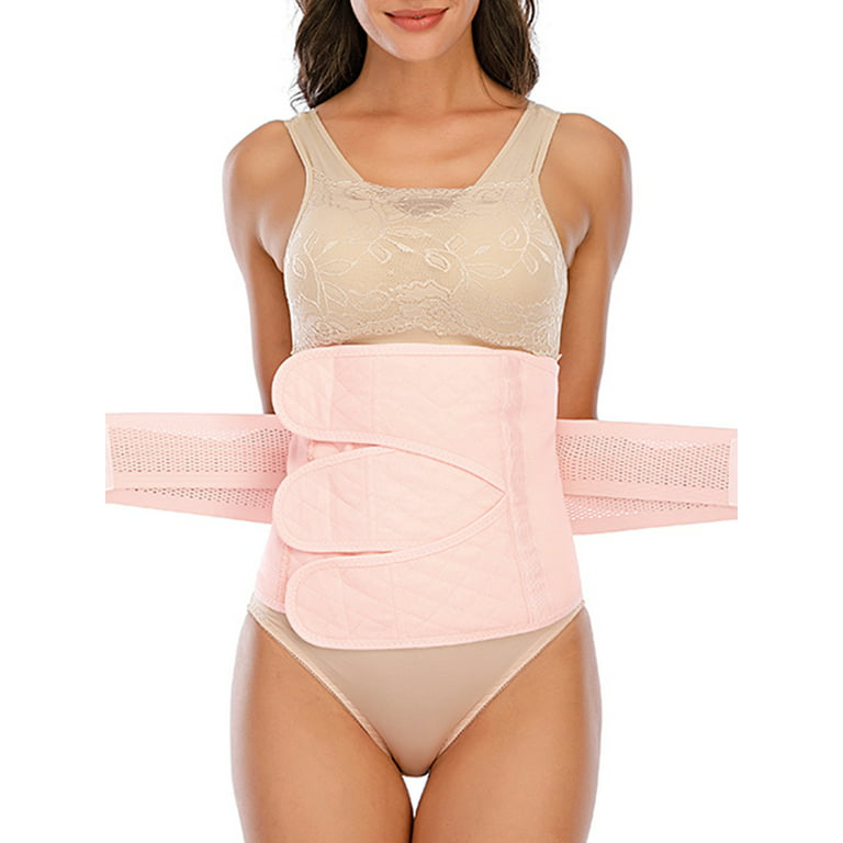 SAYFUT Postpartum Belly Wrap for Women Corset Belly Band Postnatal  Underwear Back Support Girdle Belt 