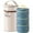 Blue |#1, variant on Portable Insulated Food Lunch Container Set, 3 Counts Thermal Lunch Boxes & 1 Count Insulated Bag, 3 Separate Stackable Lunch Container (Beige)