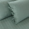 thumbnail image 6 of Comfort Spaces Box Sewn Polyester Quilt Sets, Twin, Green, 5-Pieces, 6 of 8