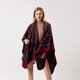 thumbnail image 4 of Poncho con frente abierto y diseño vintage para mujer, chal de invierno, 4 of 5