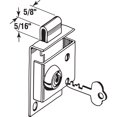 thumbnail image 2 of 5/16 in. Bolt Throw Steel Brass-Plated Mailbox Lock with Offset Keyway, 2 of 4